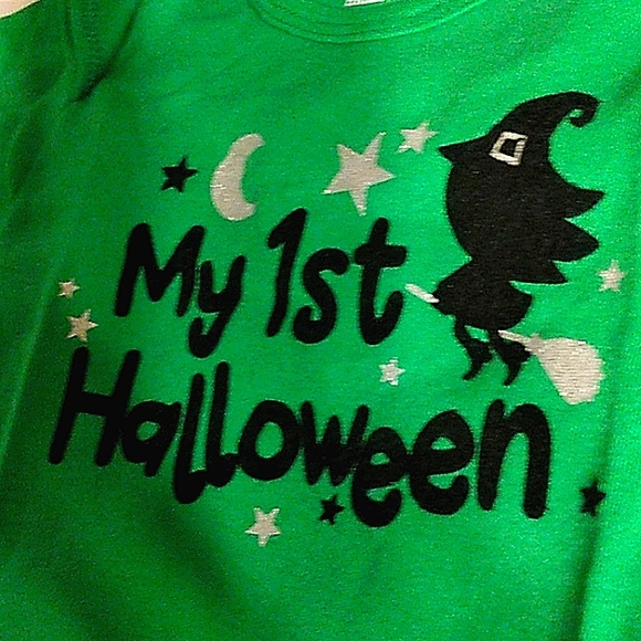 NWT Girls Long Sleeve Tutu "My First Halloween" Bodysuit & Headband Set - Picture 10 of 13